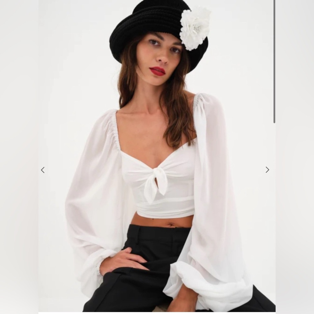 For Love & Lemon Trisha Crop Top NWT S
